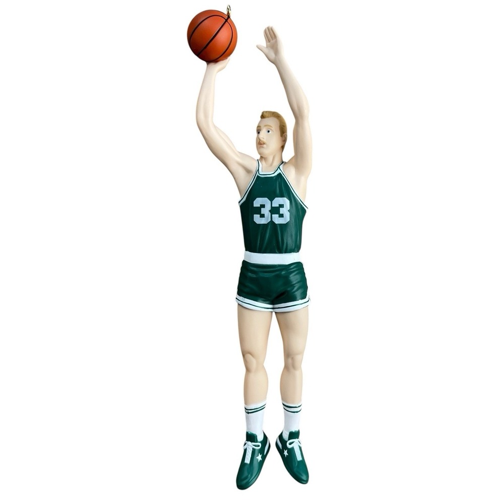Larry Bird 33 Hallmark Keepsake Ornament Celtics Hoop Stars 1996 Vintage - Picture 2 of 8
